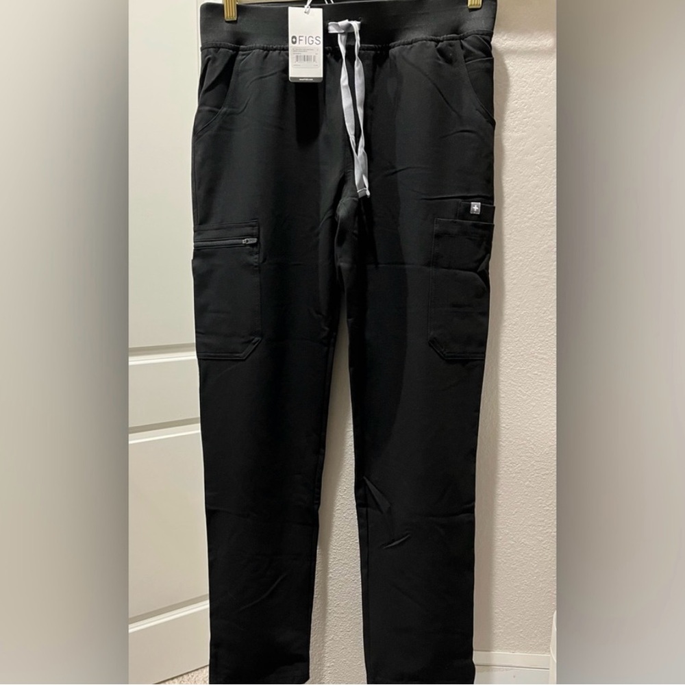 Figs Black Yola 2.0 Scrub Pants Size S